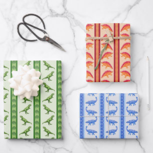 Dinosaurs Wrapping Paper Sheet