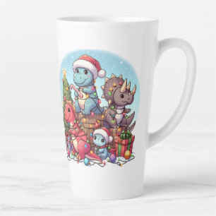 Dinosaurus Christmas ,  Latte Mug