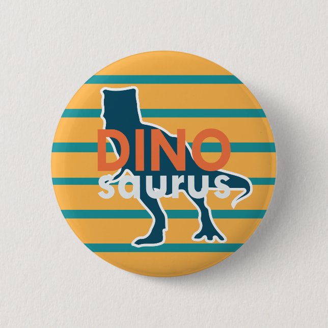 Dinosaurus prehistoric jurassic t-rex animal 6 cm round badge (Front)