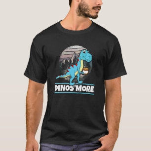 Dinos'more Dinosaur Camping Dino  Toddler Boy Smor T-Shirt