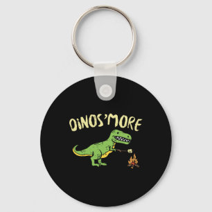 Dinosmore Funny Dino Smore Camping Dinosaur Camp C Key Ring