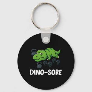 Dinosore Funny T-rex Gym Workout Key Ring