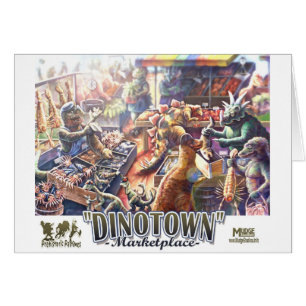 Dinotown Dinosaur Marketplace card