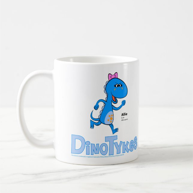 Dinotykes Allie is an Allosaurus Coffee Mug (Left)