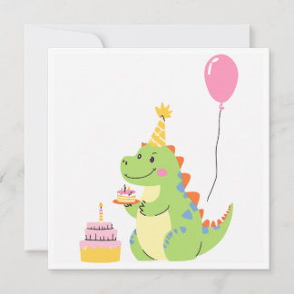 Dinozaur birthday Card