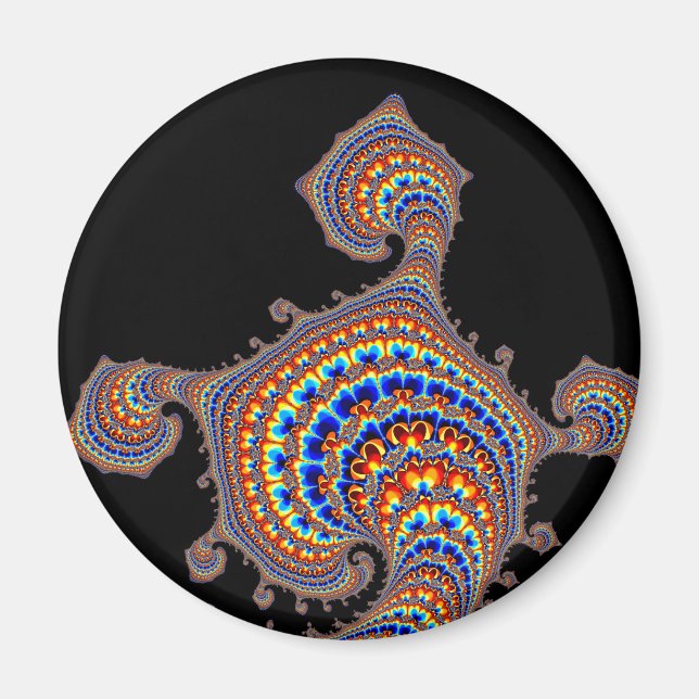 Dinozaur - Fractal Art Magnet (Front)