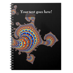 Dinozaur - Fractal Art Spiral Notebook