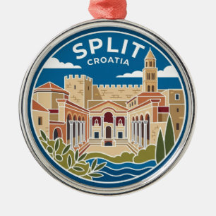 Diocletian's Palace Croatia Metal Tree Decoration