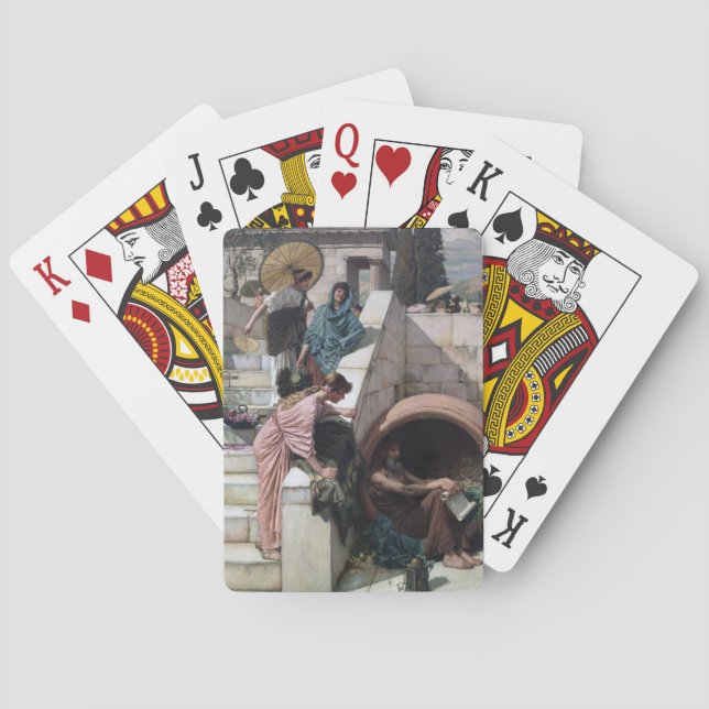 Diogene - John William Waterhouse Playing Cards (Back)