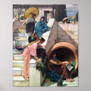 Diogenes 1882 By John William Waterhouse Poster