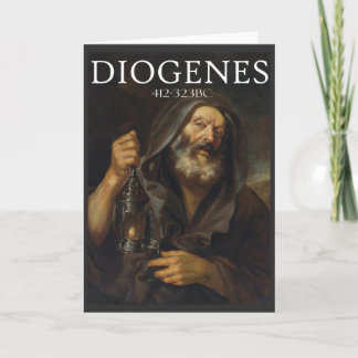 Diogenes ancient Greek philosopher Card
