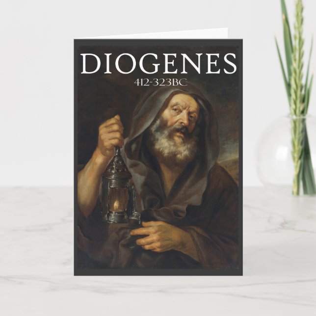 Diogenes ancient Greek philosopher Card (Front)