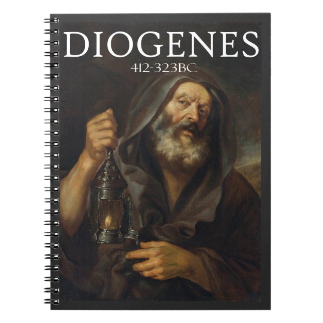 Diogenes ancient Greek philosopher Notebook (Front)