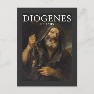 Diogenes ancient Greek philosopher Postcard