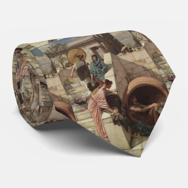 Diogenes by John William Waterhouse Tie (Rolled)