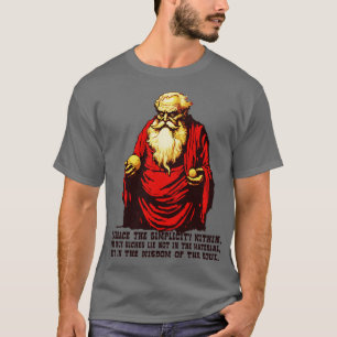 Diogenes Philosophers Wisdom on Simplicity T-Shirt