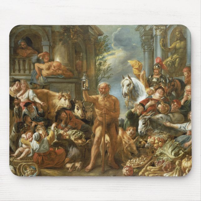 Diogenes Searching for an Honest Man, c.1650-55 (o Mouse Pad (Front)