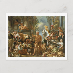Diogenes Searching for an Honest Man, c.1650-55 (o Postcard