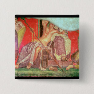 Dionysian Entourage with Dionysus 15 Cm Square Badge