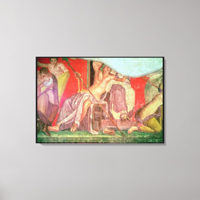 Dionysian Entourage with Dionysus Canvas Print (Front)