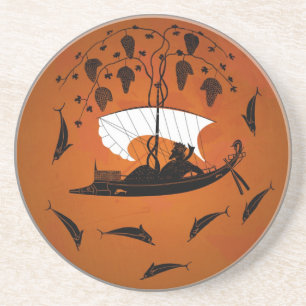 Dionysus and the Dolphins Coaster