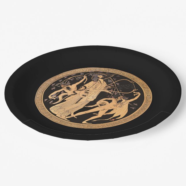 Dionysus and the Satyrs Paper Plate (Angled)