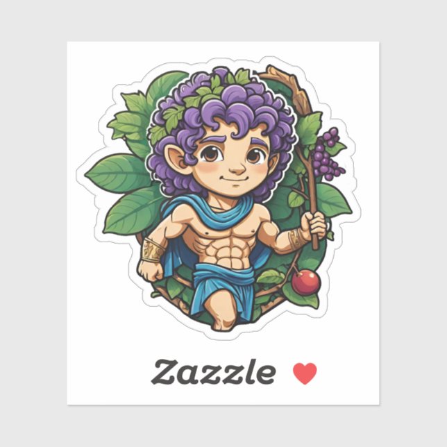 Dionysus Greek God of Wine & Festivity Cute (Sheet)