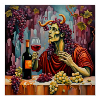 Dionysus inebriated poster