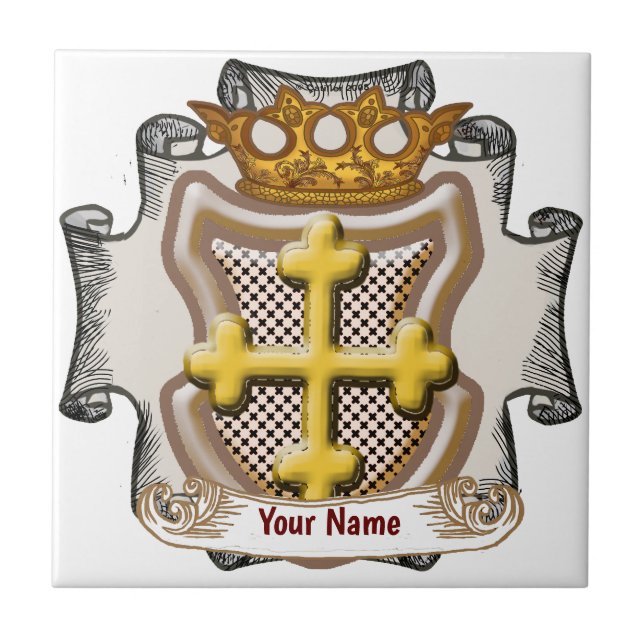 Dios Cross Surname  tile (Front)