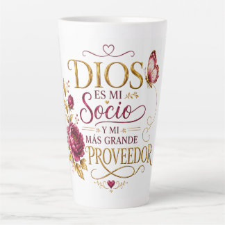 Dios es mi Socio y mi Más Grande Proveedor | Spani Latte Mug