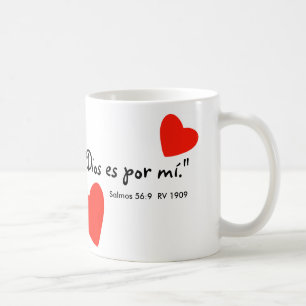 "Dios es por mí" Tazon Coffee Mug
