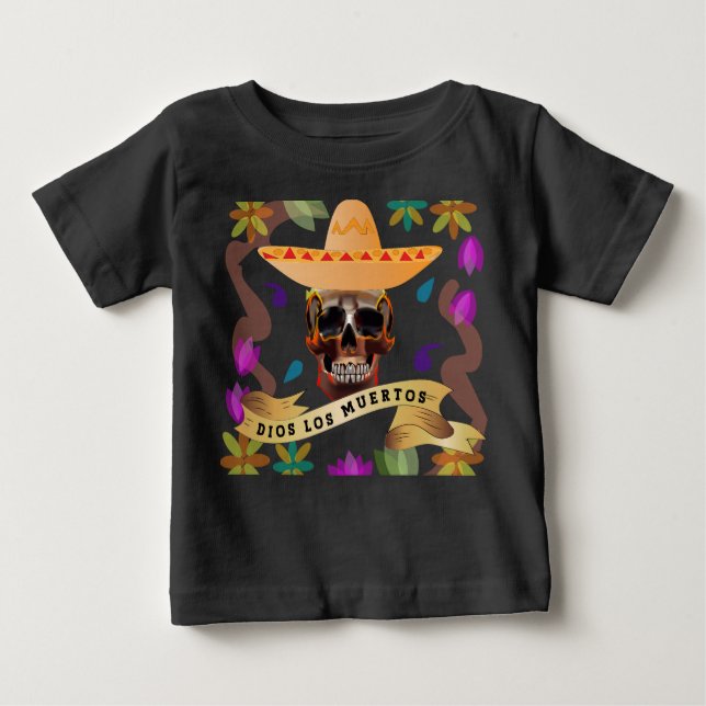 Dios Los Muertos Day of The Dead  Baby T-Shirt (Front)