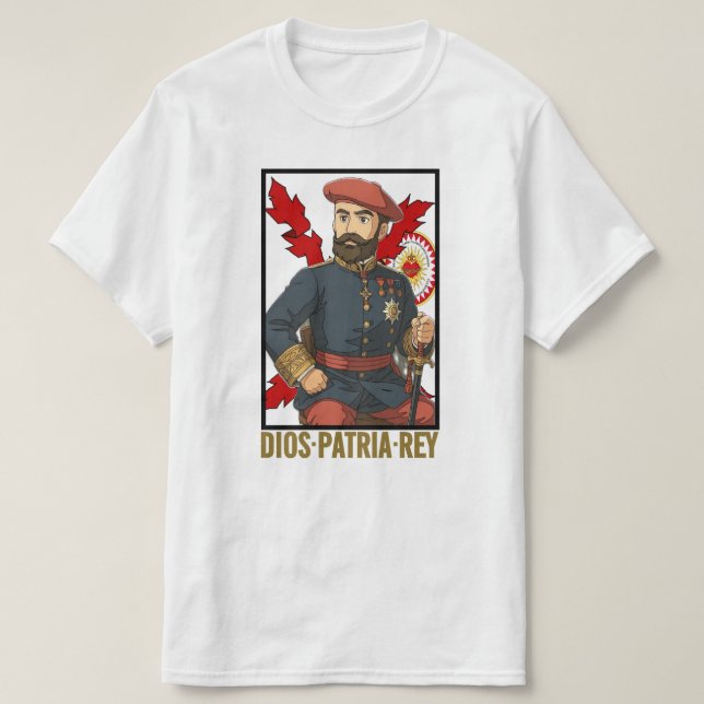 DIOS PATRIA REY T-Shirt (Design Front)