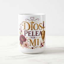 Dios pelea mis batallas Christian Mug
