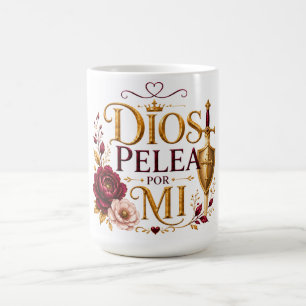 Dios pelea mis batallas Christian Mug