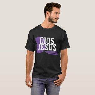 Dios Purple Faith Logo Jesus Christian Slang T-Shirt