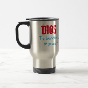 Dios te bendiga y te guarde travel mug