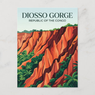 Diosso Gorge Republic of the Congo Postcard