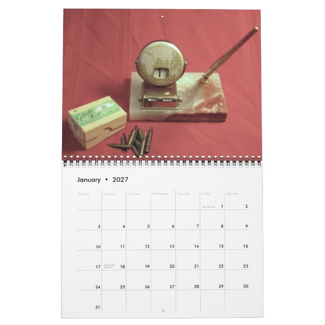 Dip Pens & Inkwells 2010 Calendar (Jan 2027)