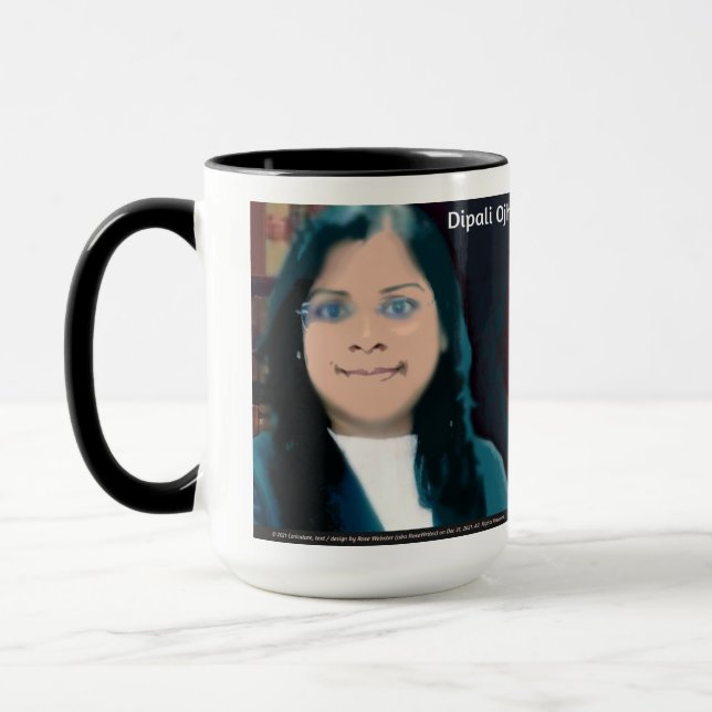Dipali Ojha Mug by RoseWrites (Left)