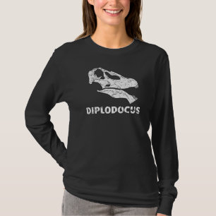Diplodocus Fossil Skull Dinosaur Bones Diplodocus T-Shirt