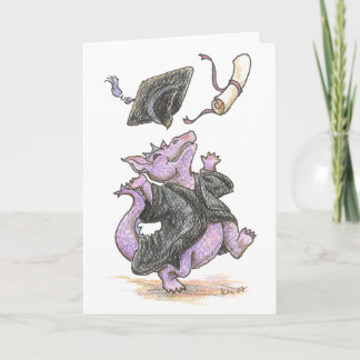 "Diploma Dragon" Greeting and Note Cards