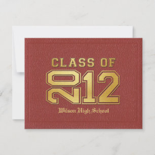 Diploma Themed Class of 2012 Graduation Invitation