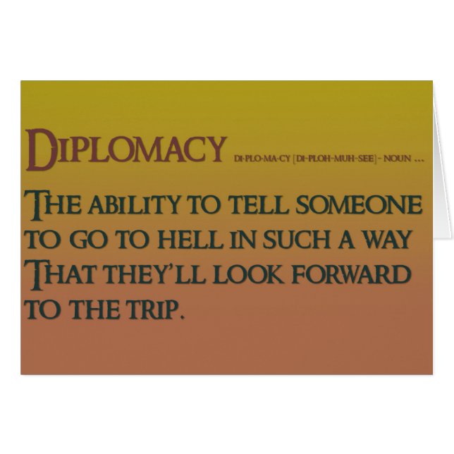 Diplomacy (Front Horizontal)