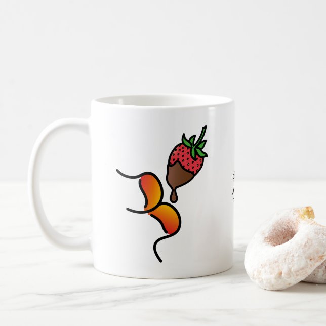 dipping muackS!!! Strawberry and Chocolate Coffee Mug (With Donut)
