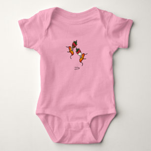 dipping muackS!!! Strawberry and Chocolate Girl Baby Bodysuit