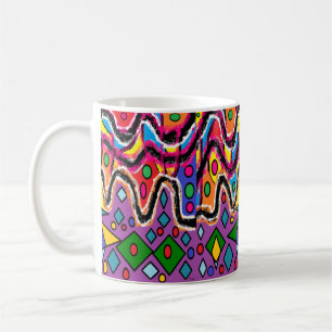 Dippy Hippy Retro painting style Coffee Mug