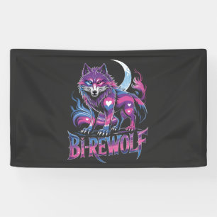 Dire Wolf Birewolf Bisexual LGBT Banner