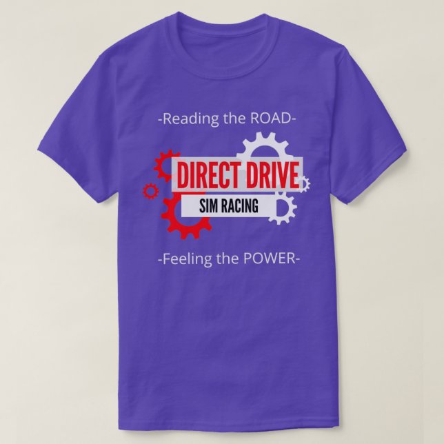 DIRECT DRIVE SIM RACING SIMRACING T-Shirt (Design Front)