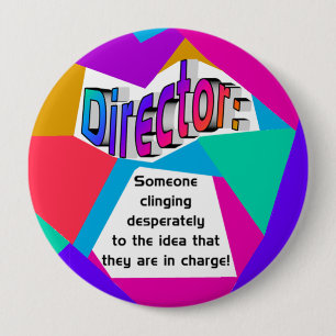 direct In Charge Round 10 Cm Round Badge